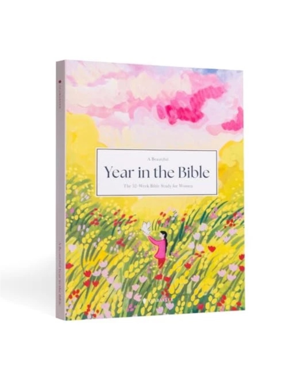 Year in the Bible Paperback - Floral Illustrated Cover (Pink, Yellow, Green)
